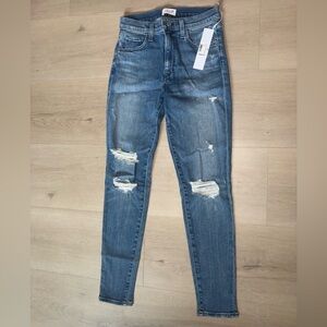 Joe's Jeans Distressed Skinny Blue Jeans